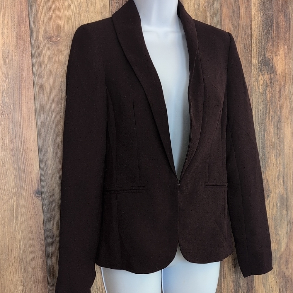 INC International Concepts Burgandy Suit Coat Blazer XS       207JH